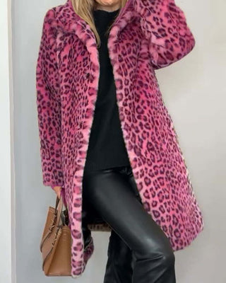 LEIA | Leopard Long Soft Jacket