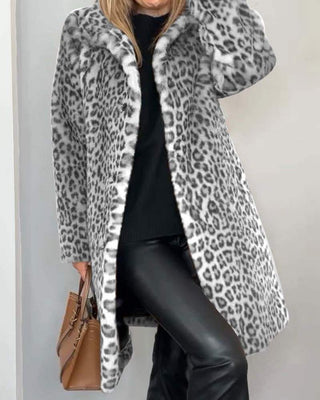 LEIA | Leopard Long Soft Jacket